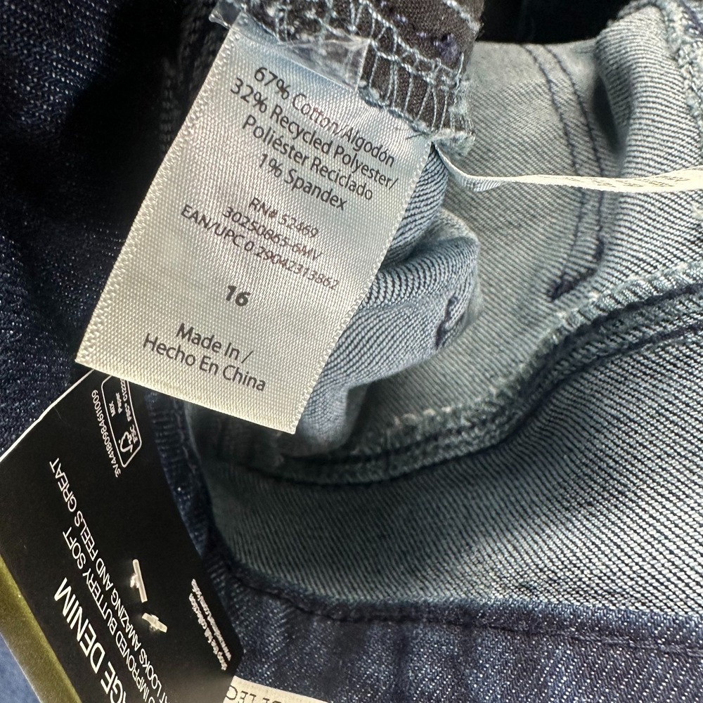 Vintage Sofia Vergara Margot Jeans Women's 16 Blue Cotton Denim Wide Leg Stretch - Picture 7 of 11